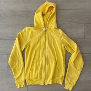 Small American Apparel Yellow Hoodie
